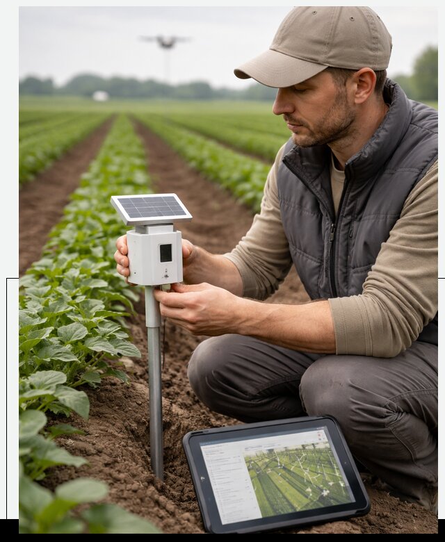 IoT мониторинг сельскохозяйственных полей и контроля в Стерлитамаке